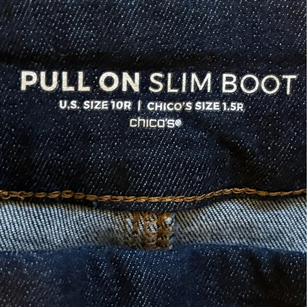 NWOT Chico's Deep Indigo Boot Cut Jeans - Picture 2 of 5